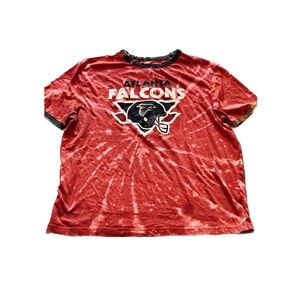 Original NFL Falcons T-Shirt With Custom Bleach Job
